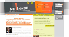 Desktop Screenshot of nagygeneracio.hu